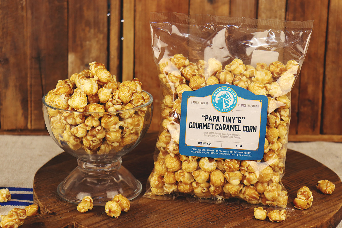 Papa Tiny's Caramel Corn - 8oz – Frankenmuth Bavarian Inn Restaurant